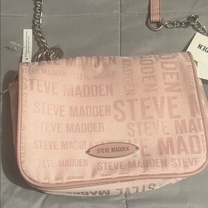 Steve Madden Light Pink Logo Crossbody